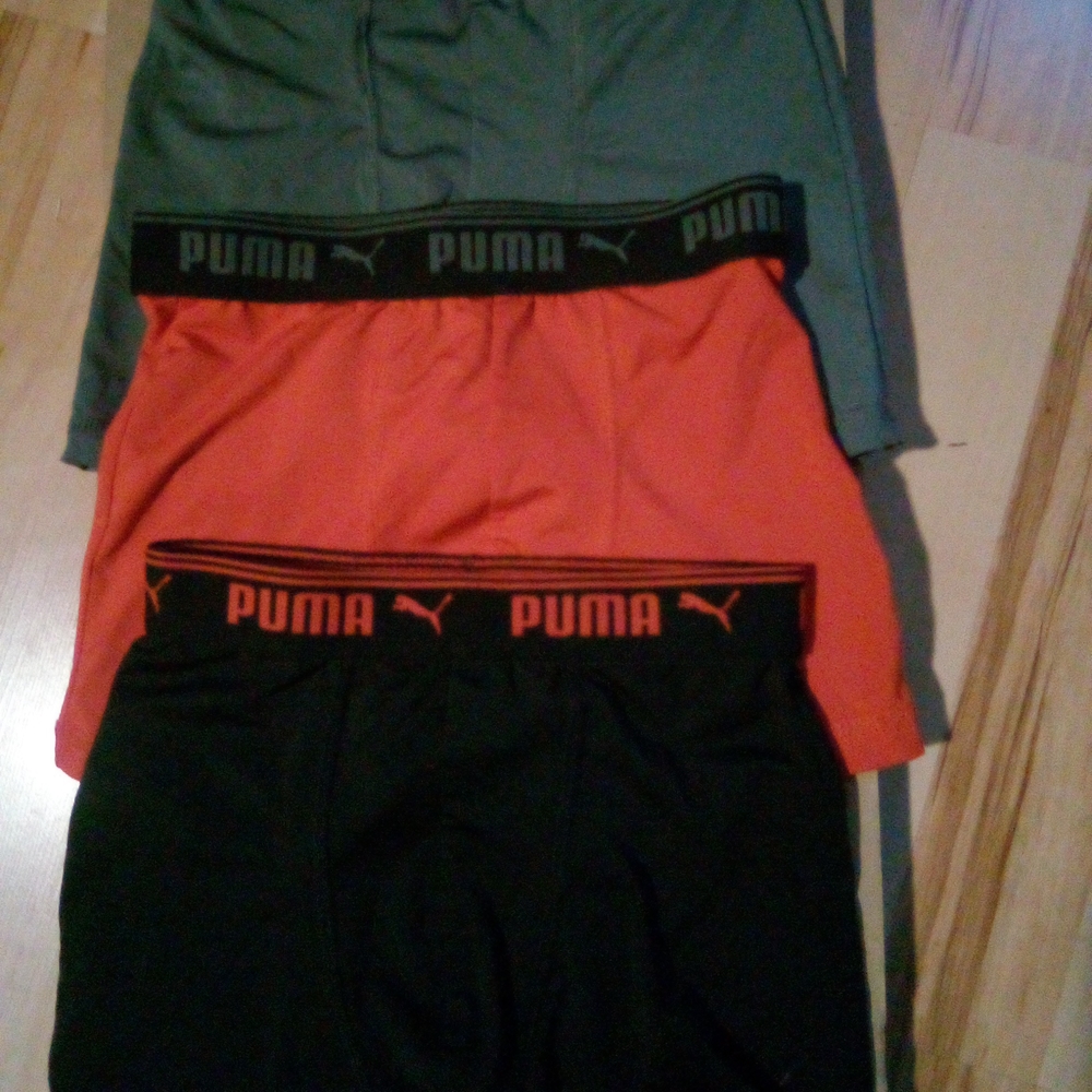 Puma Kids Boxer Briefs - Black, Red, Gray